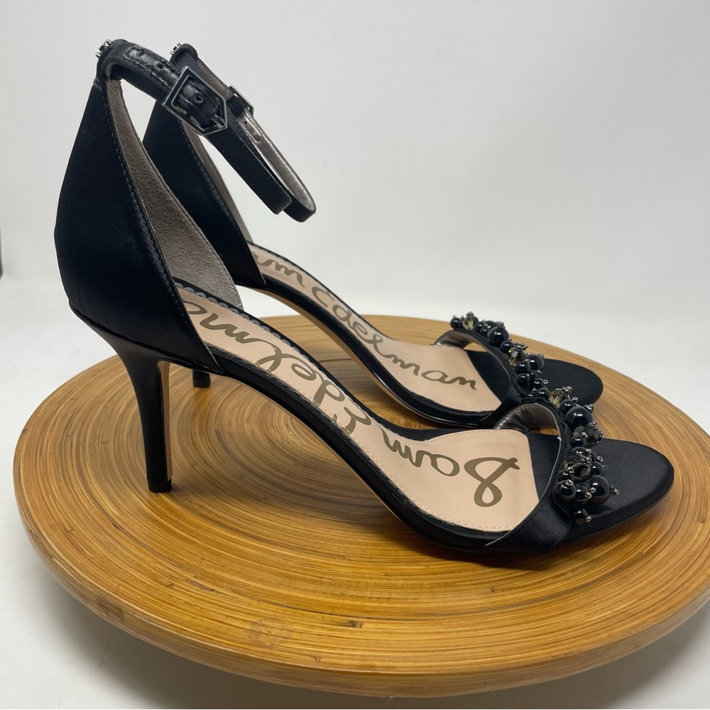 SAM EDELMAN Platt Embellished Jeweled Heel Sandal size 10